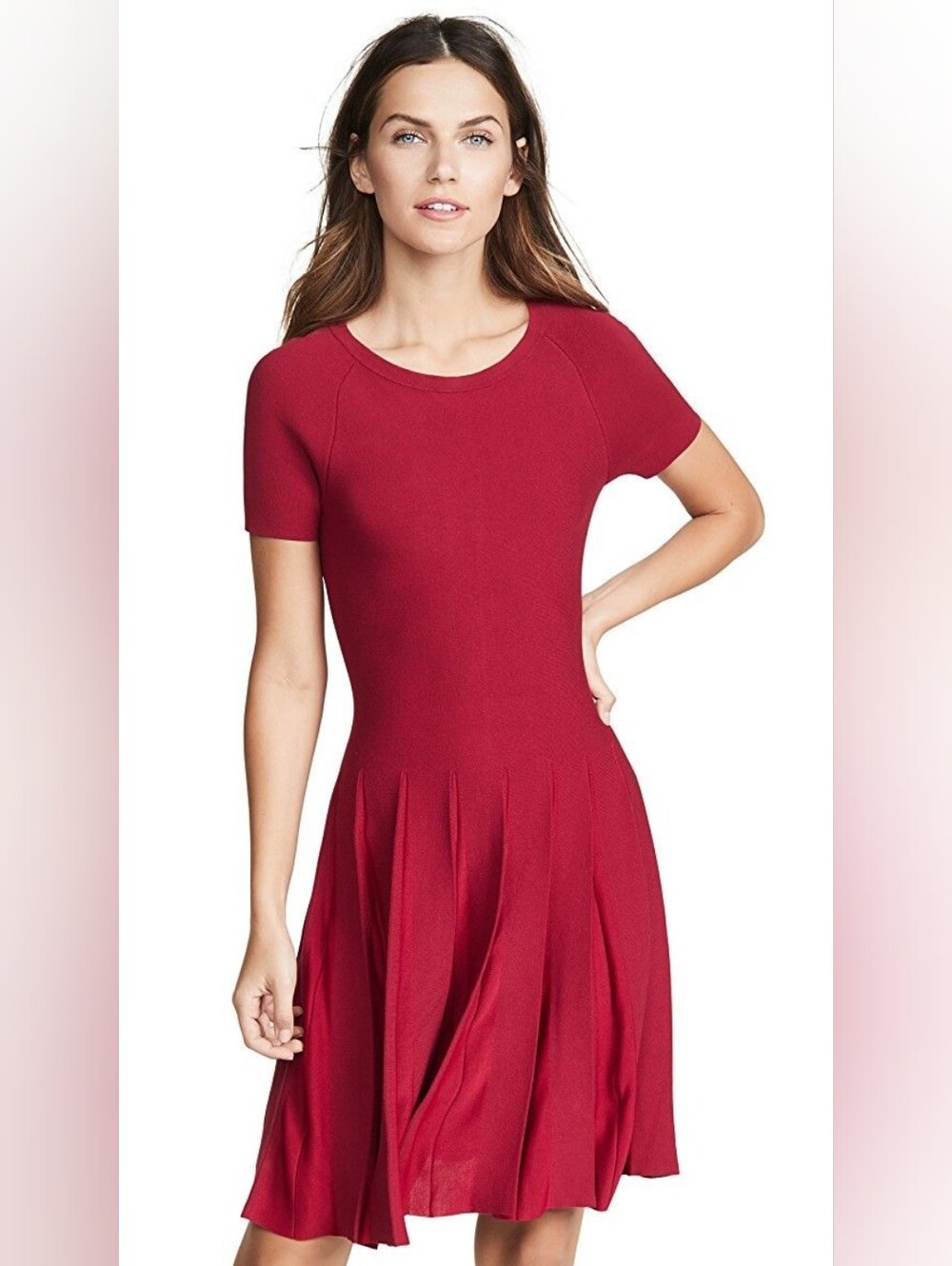Theory Pleat Tee Dress